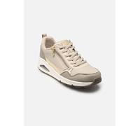 Skechers Damen UNO Metallic Sliders Sneaker, Taupe, 38 EU