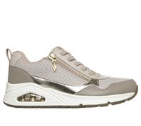 Skechers UNO - Metallic Sliders Sneaker in Nature Brown/Gray, Größe 40