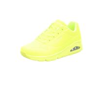 Skechers Damen Sneaker UNO 73667 NYEL Night Shades Durabuck neon-gelb Größe 37