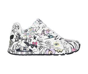 Skechers Uno - Process Sketch Damen Freizeitschuhe, weiß, Größe 35 35