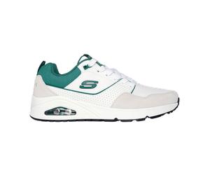 Skechers Uno Retro One 183020-BRN Braun - Sneaker - Herrenschuhe Sneaker / Schnürschuh, Braun, leder/synthetik für Herren, weiß, Größe 46 EU
