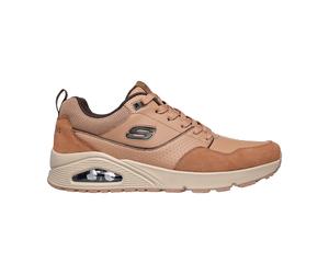 Skechers Uno Retro One 183020-BRN Braun - Sneaker - Herrenschuhe Sneaker / Schnürschuh, Braun, leder/synthetik für Herren, braun, Größe 43 EU