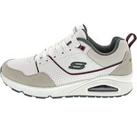Sneaker SKECHERS "UNO-RETRO ONE" Gr. 47,5, grün (weiß, grün) Herren Schuhe Schnürhalbschuhe mit komfortabler Innensohle, Freizeitschuh, Halbschuh, Schnürschuh (47031345-47,5)