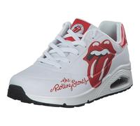 Skechers Uno Rolling Stones Schuhe weiß rot 177965 - Größe 40