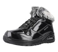 Skechers UNO Rugged-Fiesty Winter Damen Schnürboot Lack schwarz schwarz