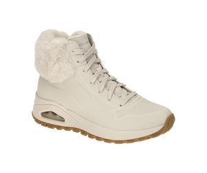 Skechers Uno Rugged Stiefeletten beige offwhite Fellkragen 167988 - Größe 40
