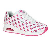 Skechers Uno Schuhe Sneakers weiß pink Herzen 190006 - Größe 37