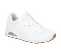 Skechers Damen UNO Stand ON AIR Sneakers, WHT weiß Durabuck, 37 EU