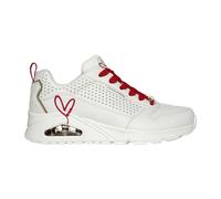 Skechers Uno Schuhe weiß einsames Herz 177991 für Damen, weiß, Größe 36 EU