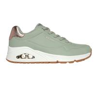 Skechers Uno Shimmer Away Sportschuhe EU 37 Sage Durabuck / Rose Gold Duraleather / Mesh Trim