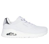Skechers Uno Sportschuhe EU 38 White Durabuck / Silver Duraleather / Mesh Trim