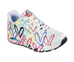 Skechers Uno - Spread The Love Damen Freizeitschuhe, weiß, Größe 40 40