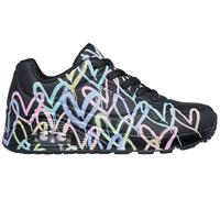 Skechers UNO Spread The Love Damen-Sneaker, Schwarz, 36 EU