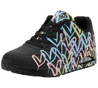 Skechers UNO Spread The Love Damen-Sneaker, Schwarz, 37 EU