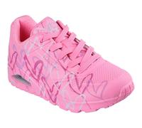 Skechers UNO Spread The Love Damen-Sneaker, Hot Pink Durabuck Mesh, 37 EU