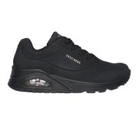 Skechers Damen Uno Stand On Air Turnschuhe, Black Durabuck/ Mesh, 42 EU
