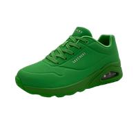 Skechers Damen Uno Stand On Air Sneakers, Grünes Durabuck Mesh, 39 EU