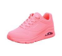 Skechers Damen UNO Stand On Air Sneaker, Coral Durabuck/Mesh, 38 EU