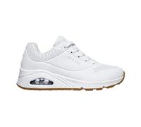 Skechers Skecher Street Damen UNO-Stand On Air Sneaker, White Durabuck/Mesh, 39 EU Weit