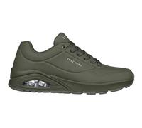Skechers Herren Uno Stand On Air Turnschuhe, Olive Durabuck / Mesh, 45 EU