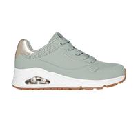 Skechers - "Uno Stand On Air" Sneaker für Damen, Keilabsatz (Salbei/Gold metallic) EU 40,5 / UK 7