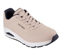 Sneaker SKECHERS "Uno - Stand on Air", Damen, Gr. 47,5, natur, Lederimitat, Schuhe Sneaker, Freizeitschuh, Halbschuh, Schnürschuh mit Air-Cooled Memory Foam (94693654-47,5) natur