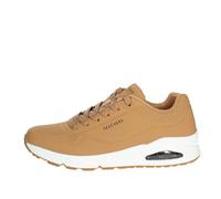 Skechers für Herren. 52458 Turnschuhe Uno Stand On Air braun (46), Wohnung, 1 bis 3 cm, Schnürsenkel, Lässig