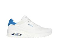Skechers Herren Low-Top Sneaker UNO Suited ON AIR, Männer Sneakers,Freizeit,leger,Slipper,Schlupfschuhe,Slip-ons,Skater,Men,Weiß,47,5 EU