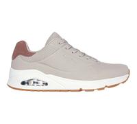 Sneaker SKECHERS "UNO-SUITED ON AIR", Herren, Gr. 47,5, grau (taupe), Lederimitat, Veloursleder, sportlich, Schuhe, Freizeitschuh, Halbschuh, Schnürschuh mit modischer Keilsohle (52759309-47,5) taupe