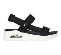 Sandale SKECHERS "UNO" Gr. 40, schwarz Damen Schuhe Sandalen Sommerschuh, Sandalette, Klettschuh, mit praktischem Klettverschluss (21332627-40)