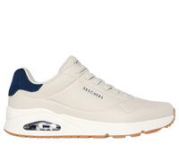 Skechers Herren Turnschuhe Uno Tailored Air Natural Duraleather/Blue Suede Größe 41