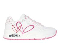 Skechers Damen UNO Twin Hearts Sneaker, weiß, 39 EU