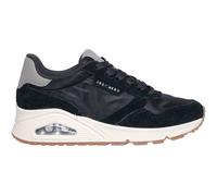 Sneaker SKECHERS "UNO-VINTAGE DAYZ", Damen, Gr. 41, schwarz, Textil, Veloursleder, Schuhe Sneaker, Keilsneaker, Plateausneaker, Schnürschuh im Vintage-Look (97803346-41)