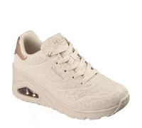 Skechers UNO Wedge Safari Daze Sneaker für Damen, gebrochenes Weiß, Größe 39