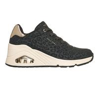 Skechers Damen UNO Wedge Safari Daze Sneaker, Schwarz, 39 EU