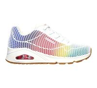 Skechers Sneaker Uno 155131 Weiß/Bunt Netz-Struktur Größe 36