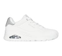 Skechers Damen Sneaker UNO Golden Air Weiß Durabuck silberner Besatz Größe 41