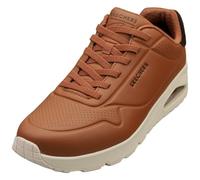 Skechers Herren UNO Harry Kane Air Sneaker, Brown Duraleather/Brown Suede, 45 EU