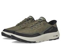 Skechers Urban Explore Herren-Sneaker mit gemütlicher Passform, freihändig, Oliv/Blatt für Mich (Leaf It to Me), 42.5 EU