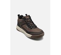 Skechers Herren Urban Street Hiker Sneaker, Brown Leather/Textile/Trim, 42 EU