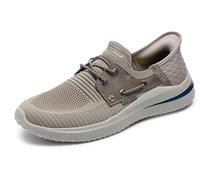 Skechers Slip-ins: Delson 3.0 - Roth Stiefel Shoes in Nature Brown/Gray, Größe 40, Vegan