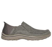 Skechers USA Men's Herren Expected-Cayson Mokassin, Beige, 41.5 EU X-Weit