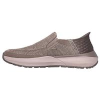 Skechers USA Men's Neville 210546 Dual Gore Knitted Slip-Ins, Taupe, 43 EU