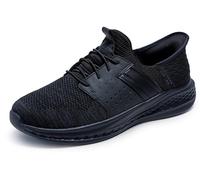Skechers USA Men's Slade-Ocon 210811 Knitted Bungee Lace Slip-Ins, Schwarz, 48.5 EU