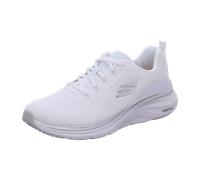 Skechers Damen Vapor Foam Midnight Glimmer, Weißes Netzgewebe mit silberfarbenem Rand, 40 EU