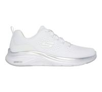 Skechers Damen Vapor Foam Midnight Glimmer Dampfschaum, White Mesh/Silver Trim, 37 EU