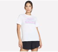 Skechers Velocity T-Shirt in Weiss, Größe Medium
