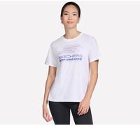 Funktionsshirt SKECHERS "VELOCITY TEE", Damen, Gr. M, weiß, Obermaterial: 60% Baumwolle, 40% Polyester, Shirts Funktionsshirt (50974503-M) weiß