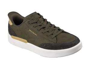 Skechers Verloma Radical Herren Olive Synthetik / Wildleder Sneakers EU 46 / UK 11