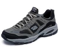 Skechers Vigor 2.0 Trait Herren-Sneaker aus Memory-Schaum, Dunkelgrau/Schwarz, 44 EU